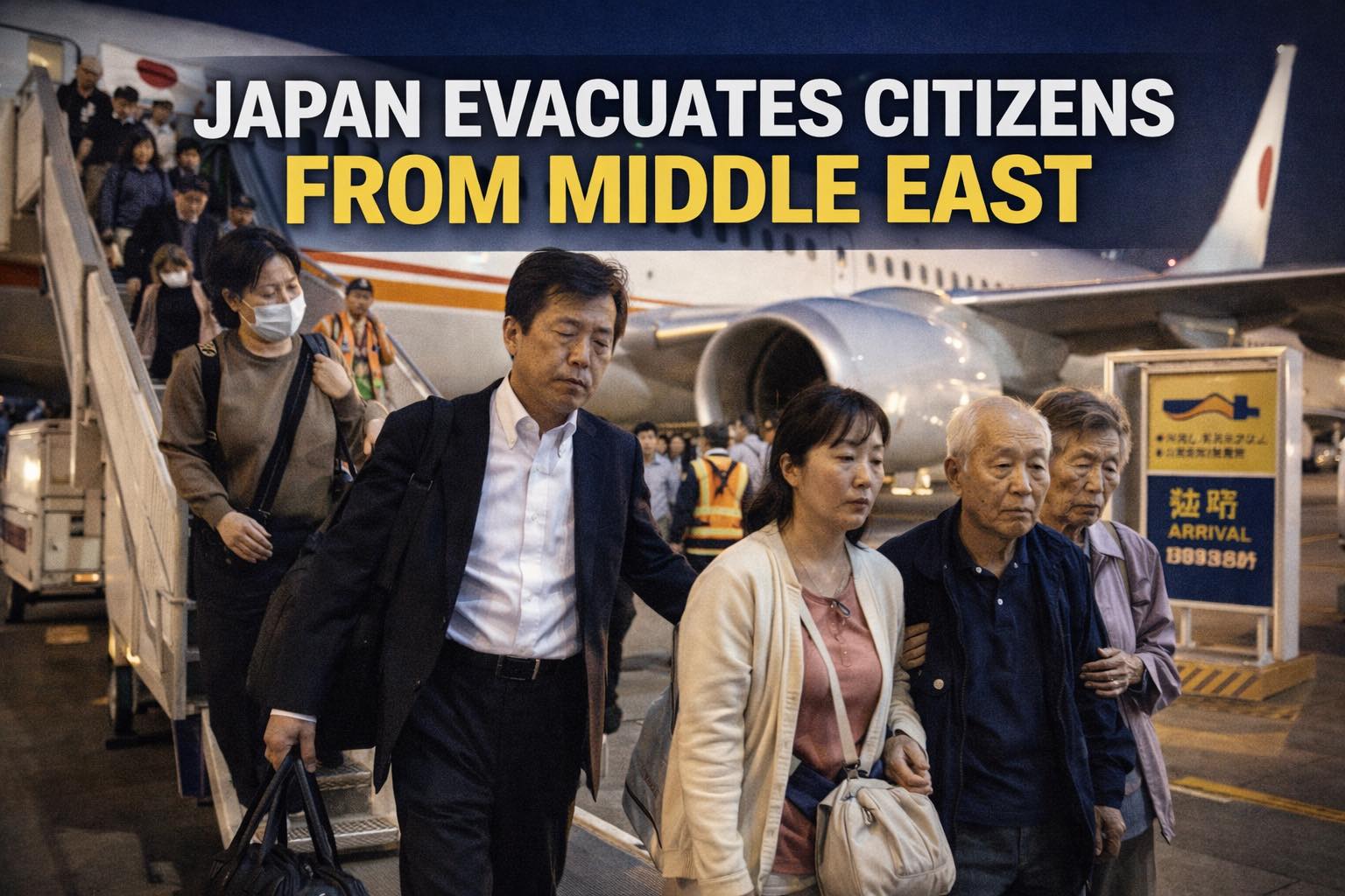 Japan’s sixth evacuation flight lands at Narita with 220 returnees—and two from Taiwan, as charter operations pause