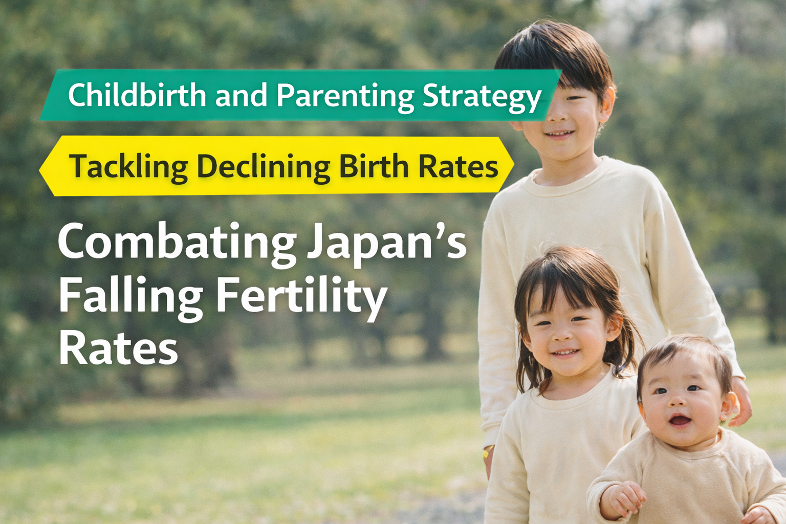 Japan’s 3.6 Trillion Yen Children’s Future Strategy Targets Declining Birthrate and Puts Families First