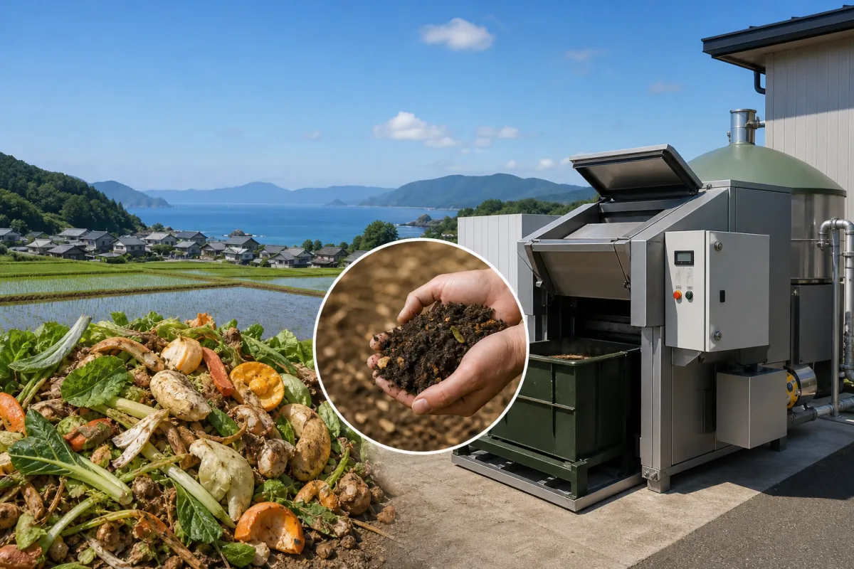 Fukui Prefecture, Minamiechizen Town: Food Waste Processor Installation Incentive