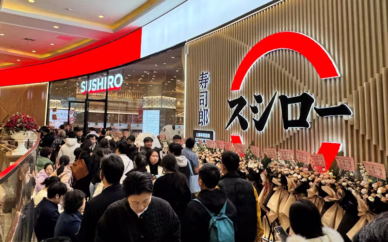 Sushiro’s Shanghai Debut Sparks 14-Hour Queues as Two Stores Open Simultaneously