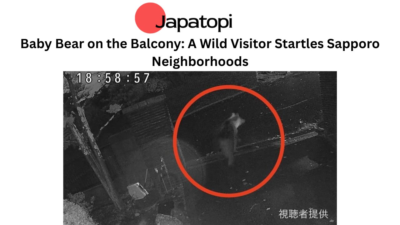 Baby Bear on the Balcony: A Wild Visitor Startles Sapporo Neighborhoods